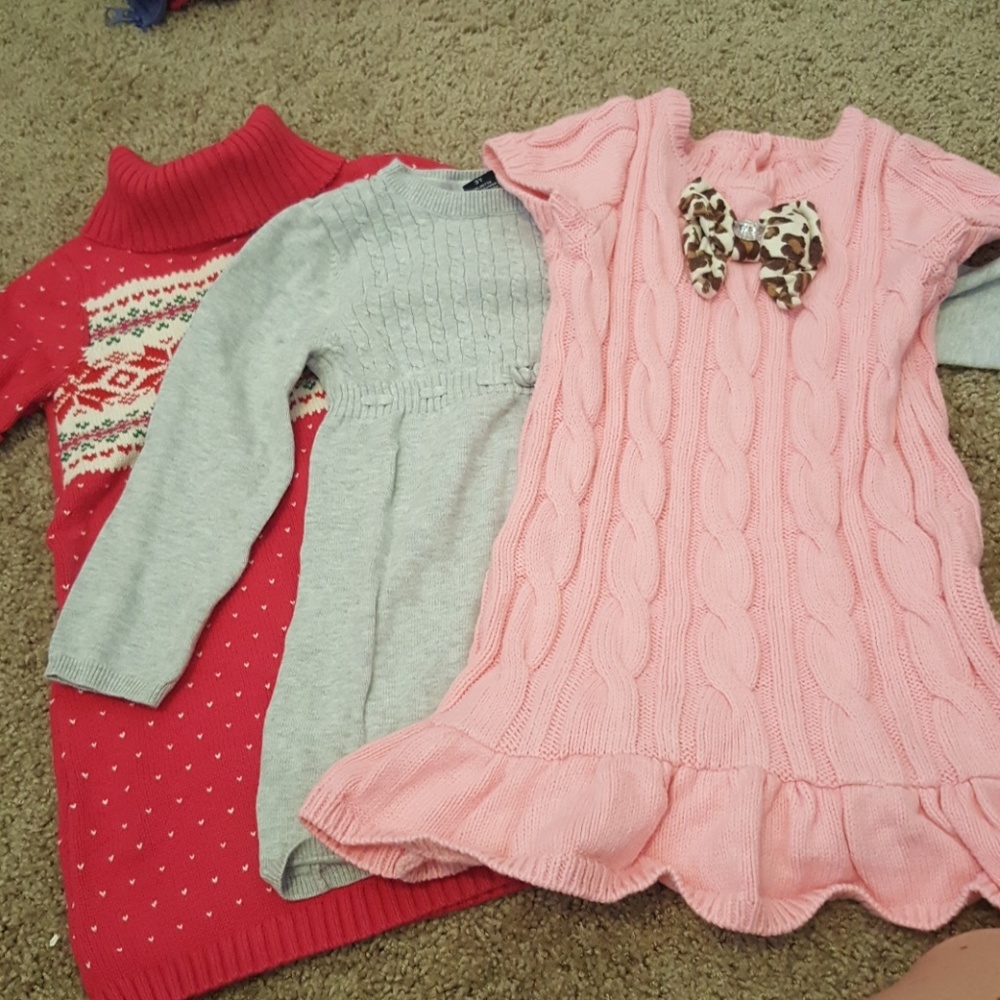 Lot of girls sweater dress